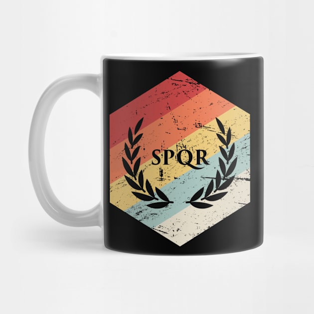 Retro Roman Empire SPQR Icon by Wizardmode